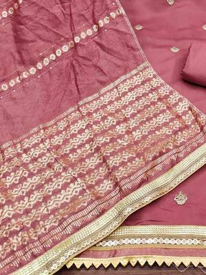 embroidered unstitched dress material 5
