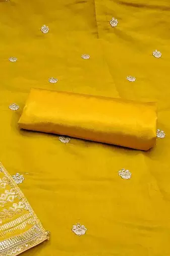 Embroidered Unstitched Dress Material