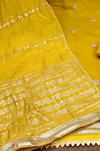 Embroidered Unstitched Dress Material