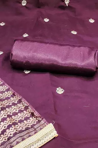 Embroidered Unstitched Dress Material