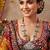 Dazzling mirror work silver color oxidised necklace set designed for sangeet ceremonies