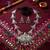 Dazzling mirror work silver color oxidised necklace set designed for sangeet ceremonies