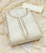 embroidered unstitched dress material
