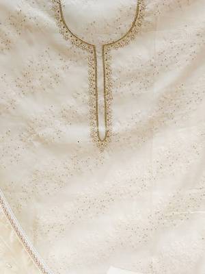 embroidered unstitched dress material 4