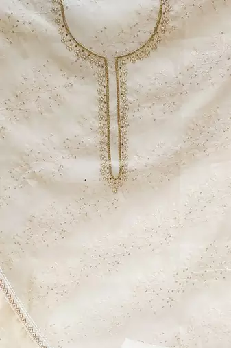 embroidered unstitched dress material