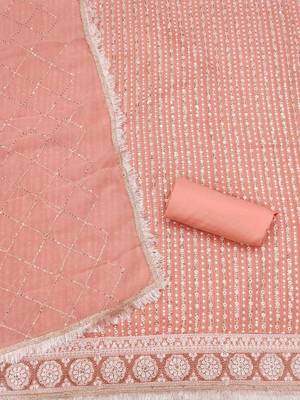 embellished embroidered unstitched dress material 3