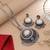 Fine polish silver color oxidised necklace set tailored for evening festive functions