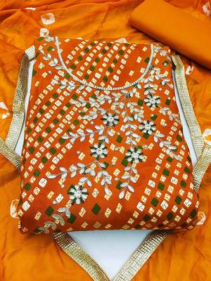 embroidered unstitched dress material 2