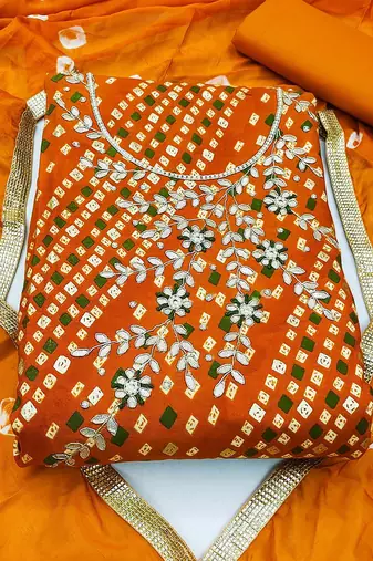 embroidered unstitched dress material