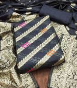 ethnic motifs woven design organza dress material