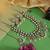 Pristine pearl white color kundan necklace set crafted for traditional wedding wear