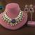 Royal imperial purple color kundan necklace set styled for special evening functions