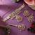 Graceful velvet color choker kundan necklace set ideal for festive wedding guests
