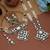 Classic ivory white color long and choker kundan necklace set for weddings