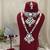 Classic ivory white color long and choker kundan necklace set for weddings