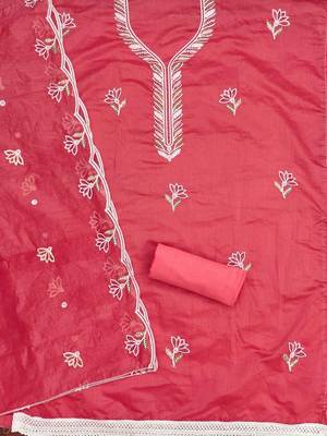 women cotton blend embellished dress material 2