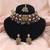 Vibrant festival multi color turkish kundan necklace set styled for sangeet parties