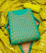 Ethnic Motifs Embroidered Unstitched Dress Material