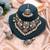 Pure crystal white color turkish kundan necklace set for formal evening outfits