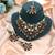 Rich maroon & light green color turkish kundan necklace set for celebrations