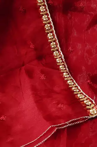 embroidered organza unstitched dress material
