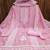Embroidered Art Silk Unstitched Dress Material