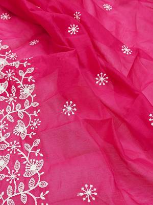 embroidered art silk unstitched dress material 5