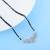 Radiant fine silver color american diamond mangalsutra created for modern women
