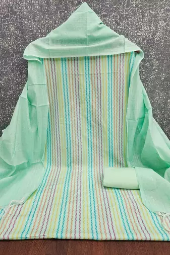 printed cotton unstitched dress material