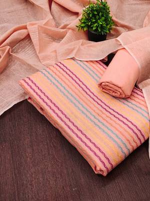 Printed Pure Cotton Unstitched Dress Material 1