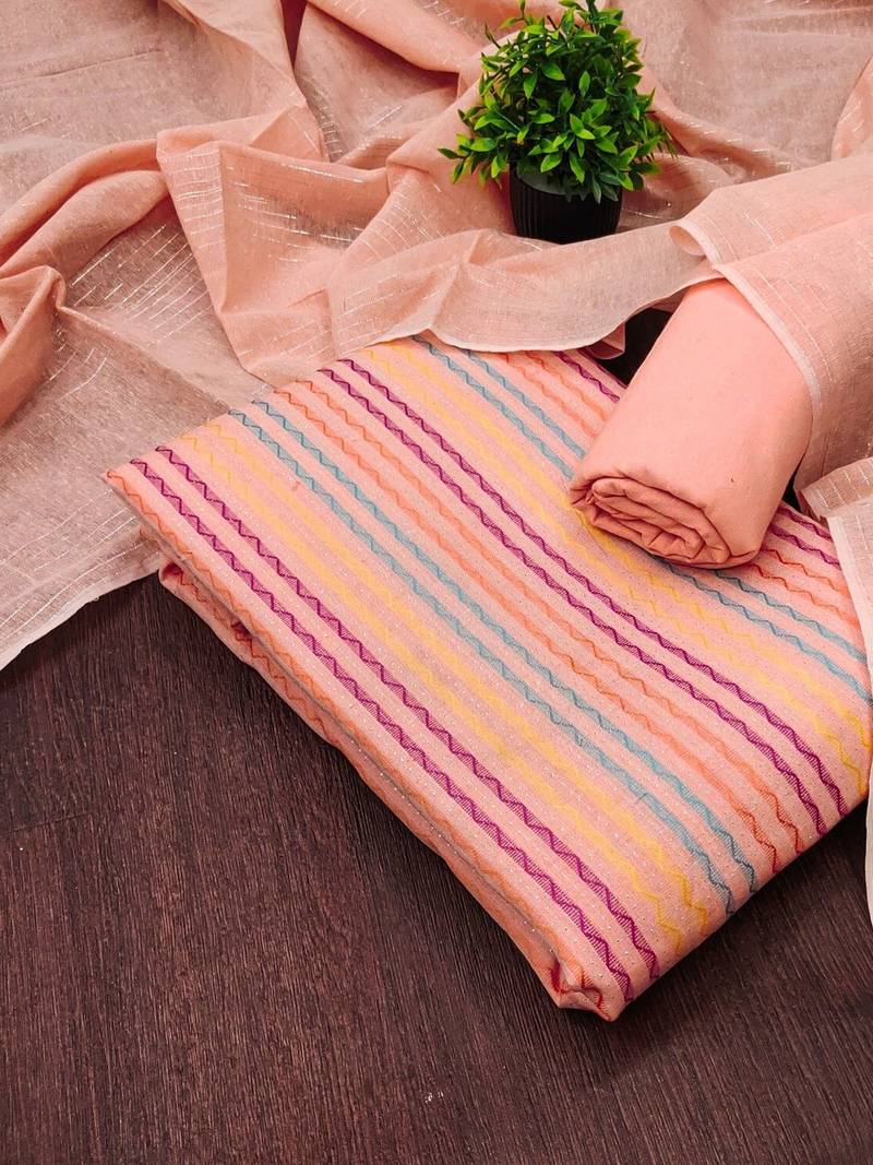Printed Pure Cotton Unstitched Dress Material