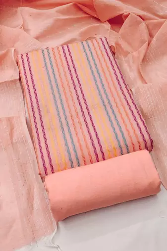 Printed Pure Cotton Unstitched Dress Material