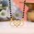 Dazzling traditional gold color american diamond infinity love mangalsutra for women wear