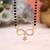 Royal sheen gold color american diamond mangalsutra for wedding ceremony celebrations