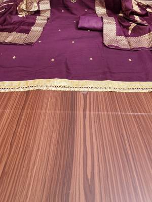 embroidered unstitched dress material 3
