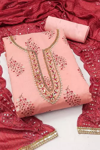 printed unstitched dress material