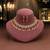 Lovely pink & white color matte gold necklace set featuring drop earrings