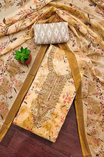 printed unstitched dress material