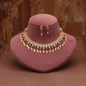 Vibrant festival multi color matte gold necklace set featuring stylish drop earrings 1