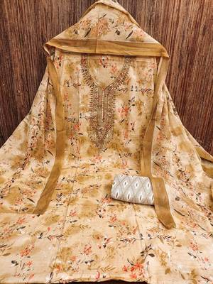 printed unstitched dress material 2
