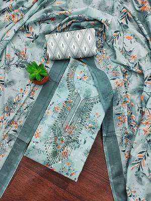 printed unstitched dress material 1