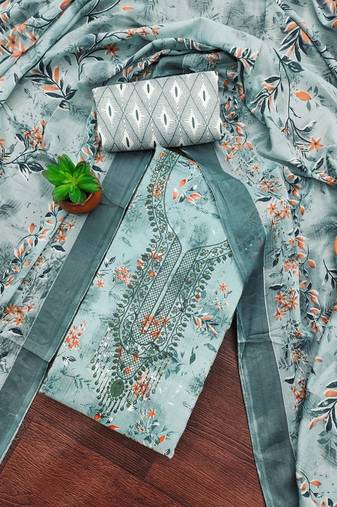 printed unstitched dress material
