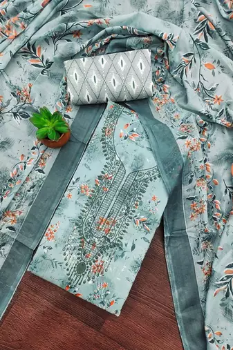 printed unstitched dress material