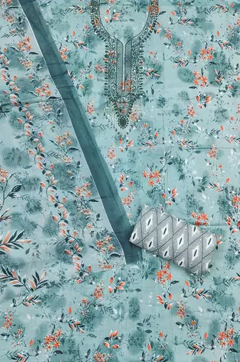 printed unstitched dress material