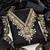 Black JimmyChoo Silk With Sequence Embroidery Work Unstitched Dress Material