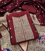 banarasi paithani unstitched dress material