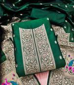 banarasi paithani unstitched dress material