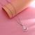 Pretty pastel pink color anti tarnish necklace specially made for daily casual wear