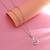 Soft powder light pink color anti tarnish necklace designed for delicate styling