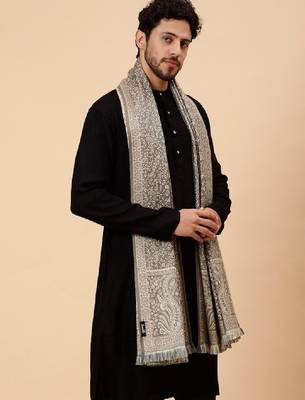 Men floral woven design shawl 3